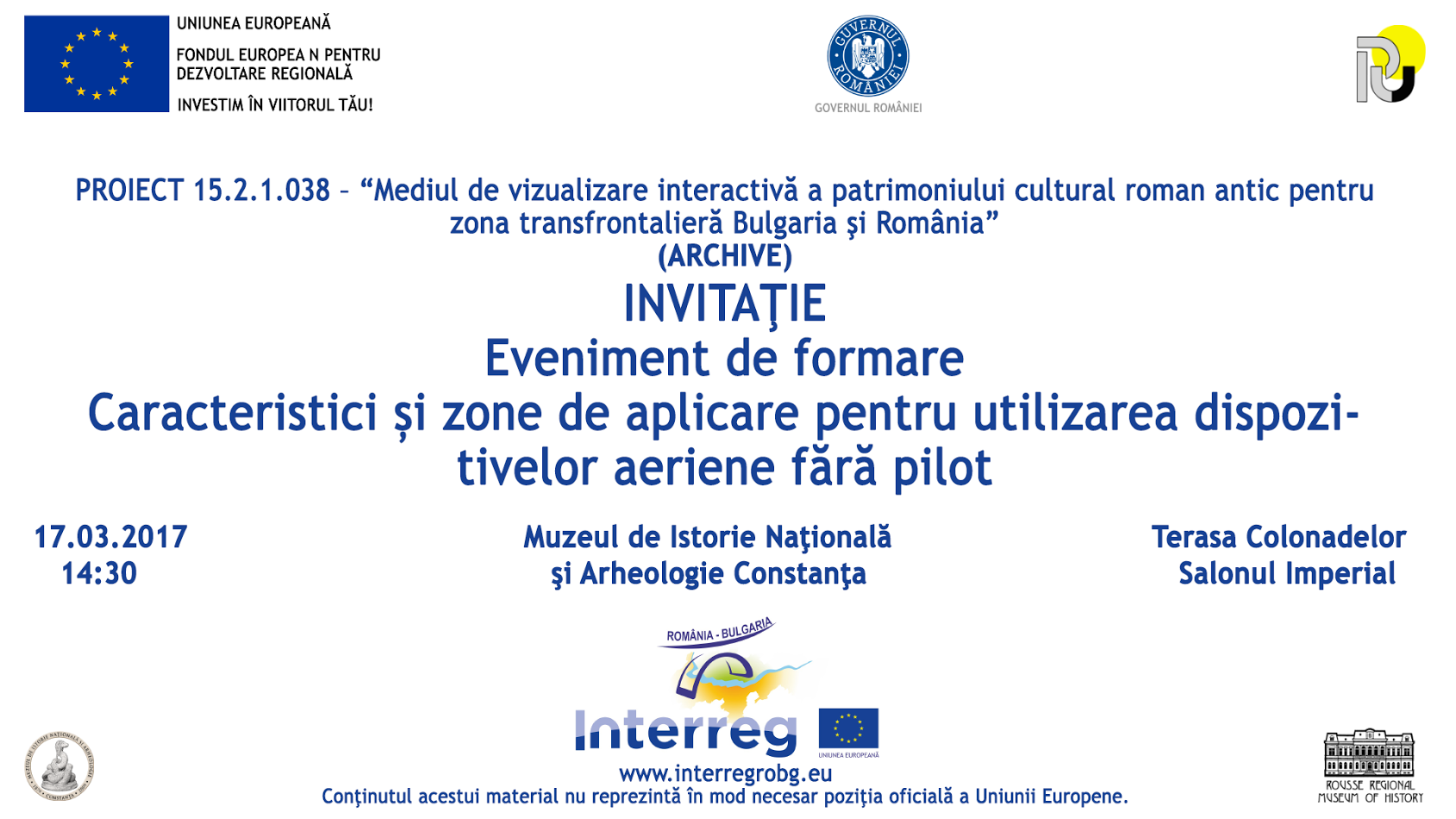 Proiectul ARHIVE: Bulgarii susțin o demonstrație pentru utilizarea dronelor, vineri, la Constanța