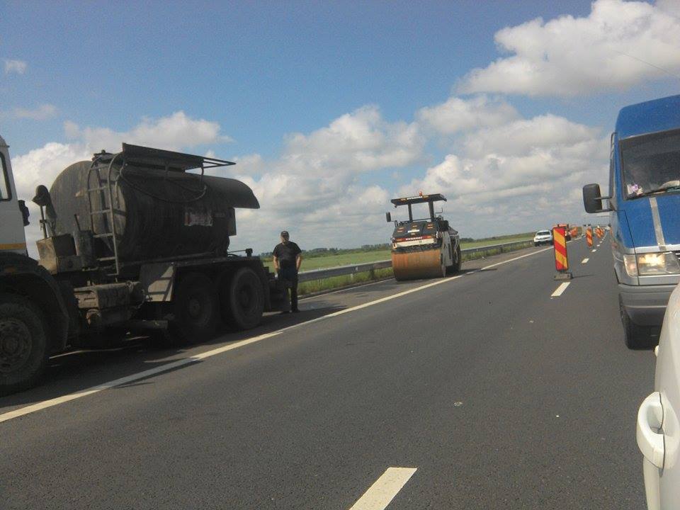 Atenție, șoferi! Se execută lucrări pe autostrada A4 Ovidiu – Constanţa