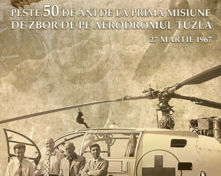 VIDEO: 50 de ani de la prima misiune de zbor pe Aerodromul Tuzla