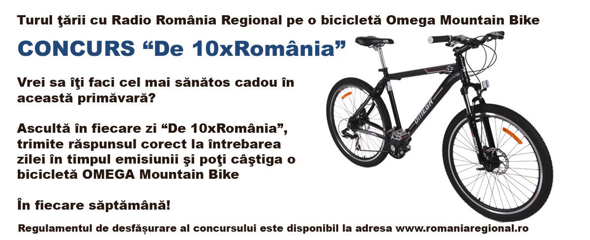 CONCURS Radio Constanța: Turul ţării pe o bicicletă Omega Mountain Bike