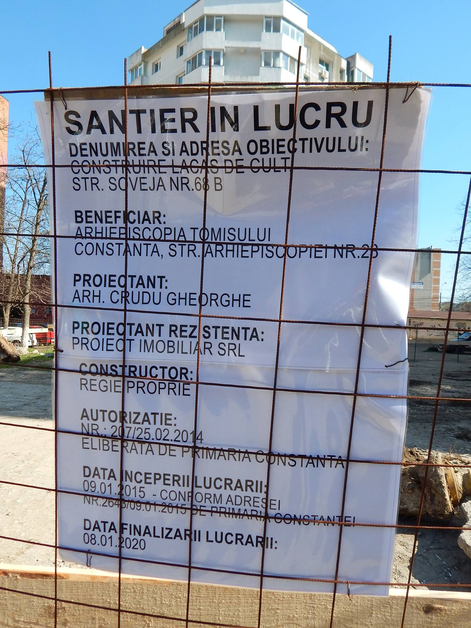 Relocarea bisericii din TOMIS III iscă polemici între enoriași!