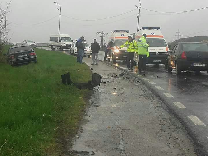 FOTO/Accident rutier pe DN3: CINCI răniți, printre care un copil de 8 luni!