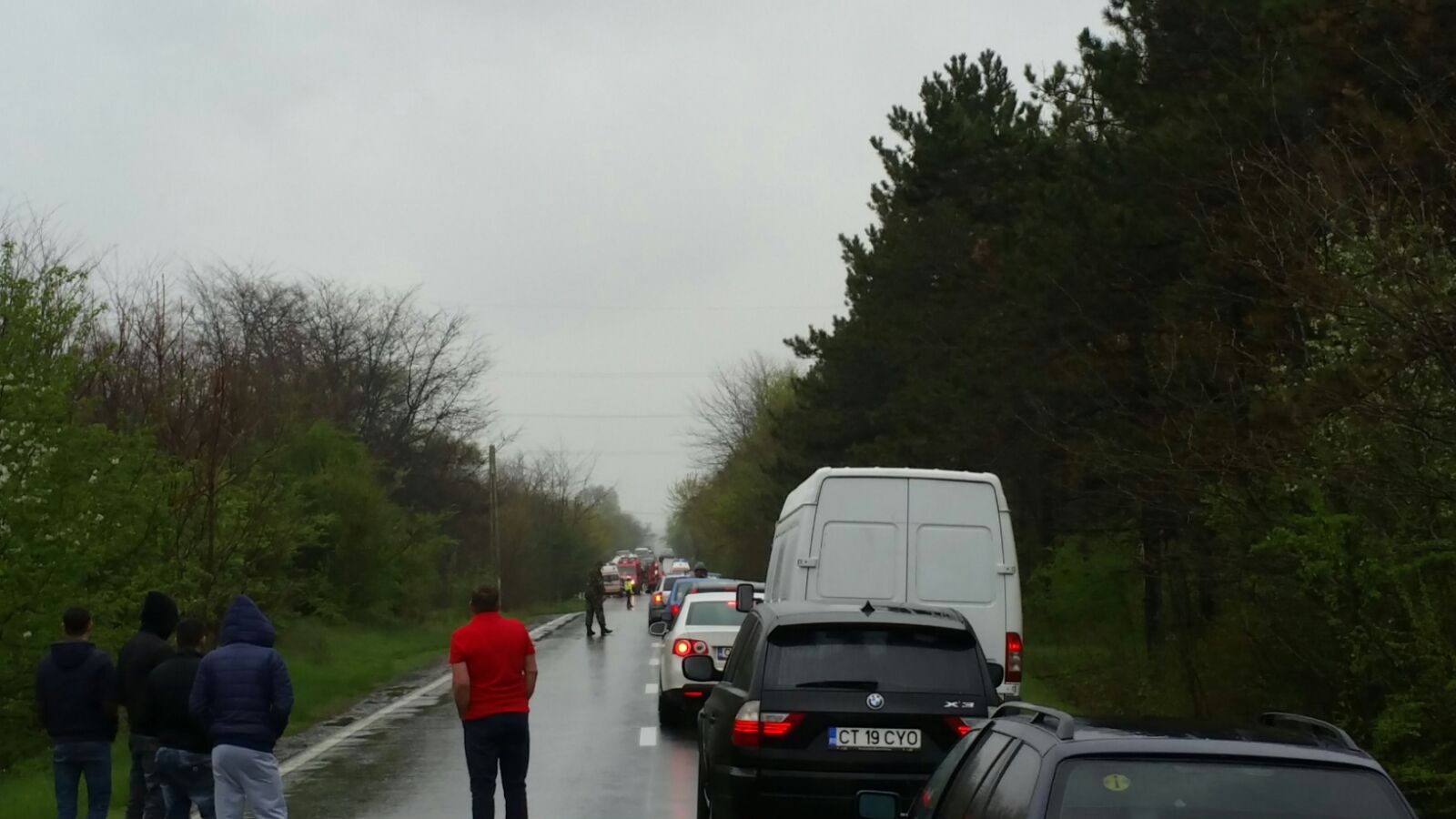 FOTO EXCLUSIV/Accidente în serie pe DN3, la MURFATLAR! Trei persoane, ÎNCARCERATE