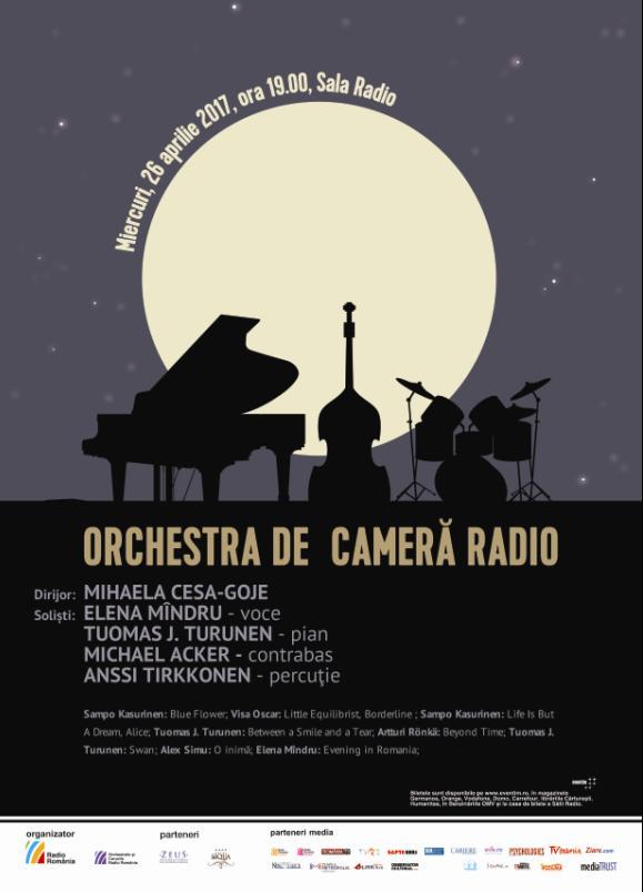 Jazz simfonic cu Elena Mîndru şi Orchestra de Cameră Radio