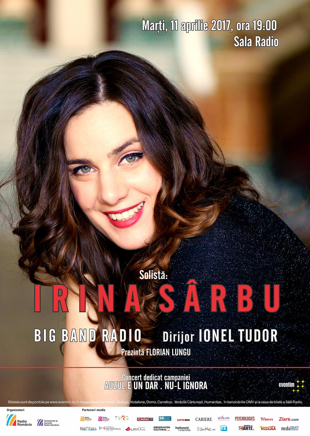 Jazz pe româneşte, cu Irina Sârbu şi Big Band-ul Radio