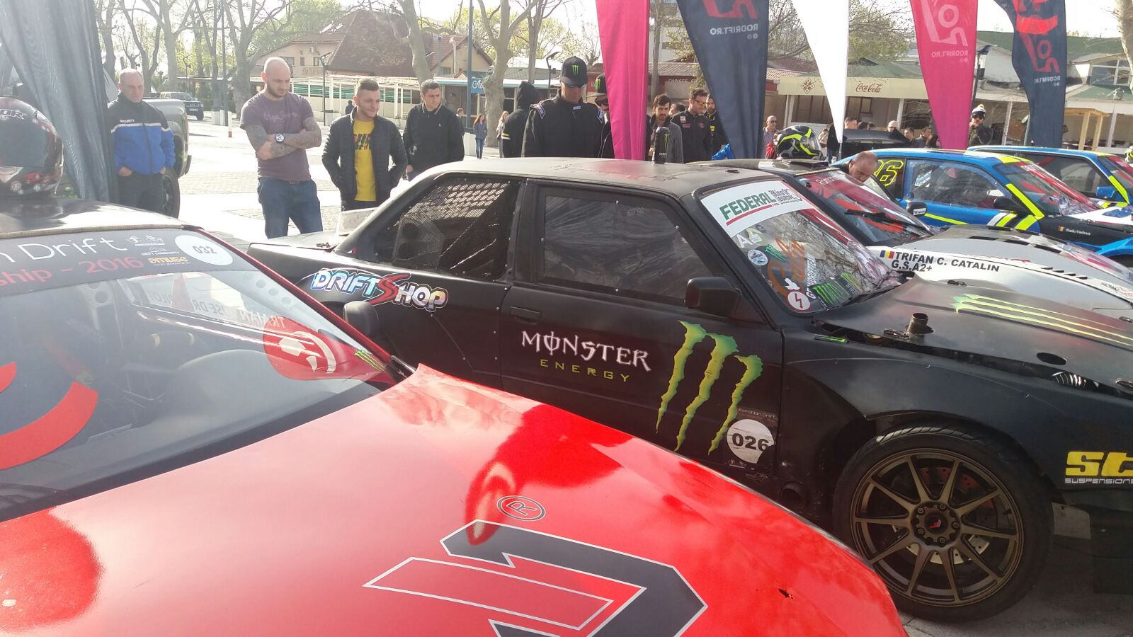 VIDEO/FOTO: Maşini de DRIFT expuse în Piaţeta Cazinoului din MAMAIA