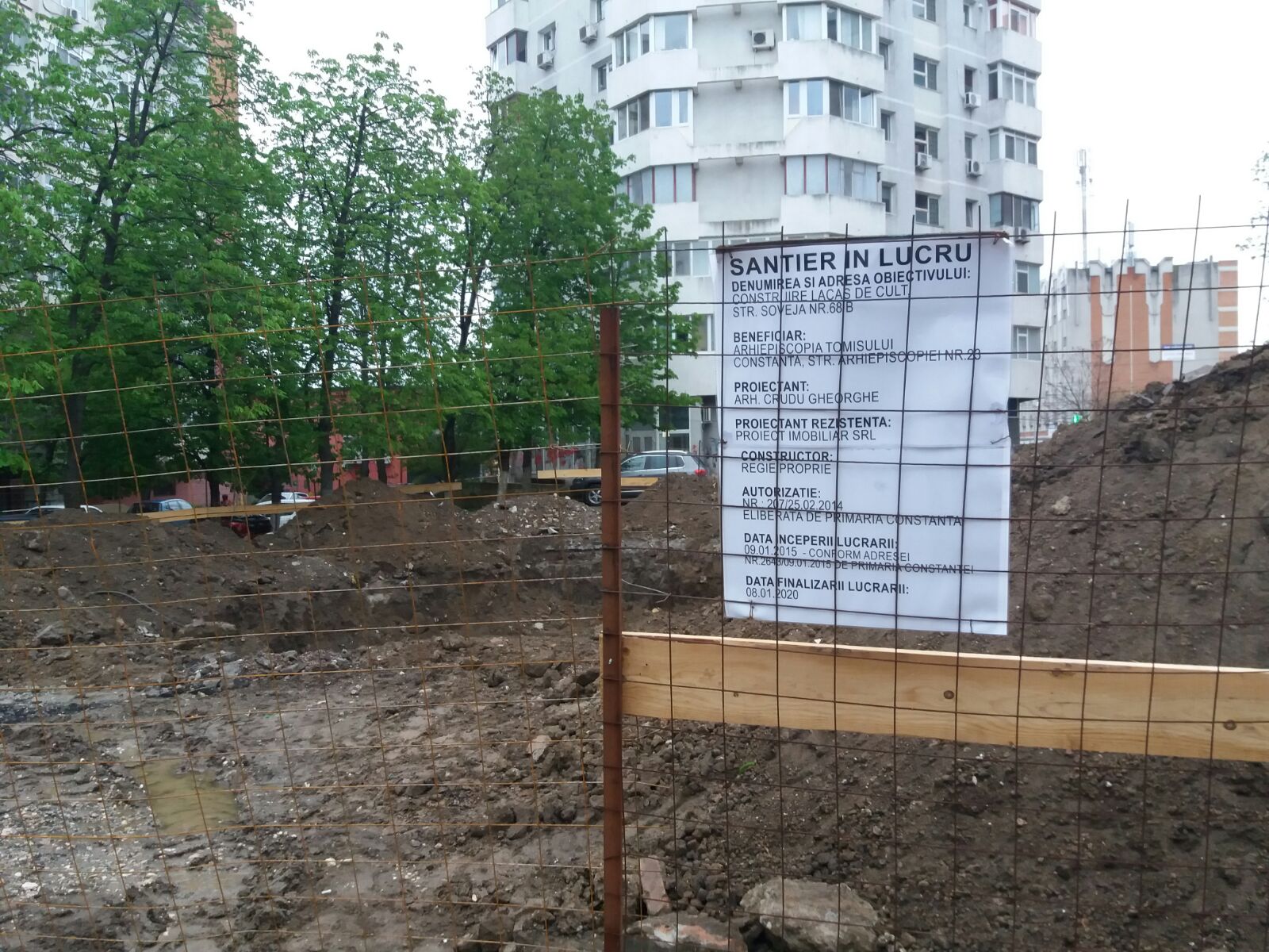 CONSTANȚA. Ce se întâmplă cu biserica ce va fi construită peste parcarea din Tomis 3