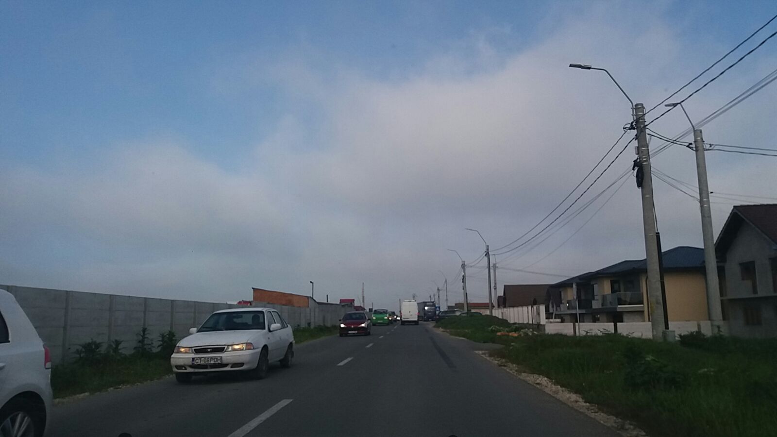 FOTO/Efectele închiderii Podului de la AGIGEA: Coloane IMENSE de mașini pe DN39A