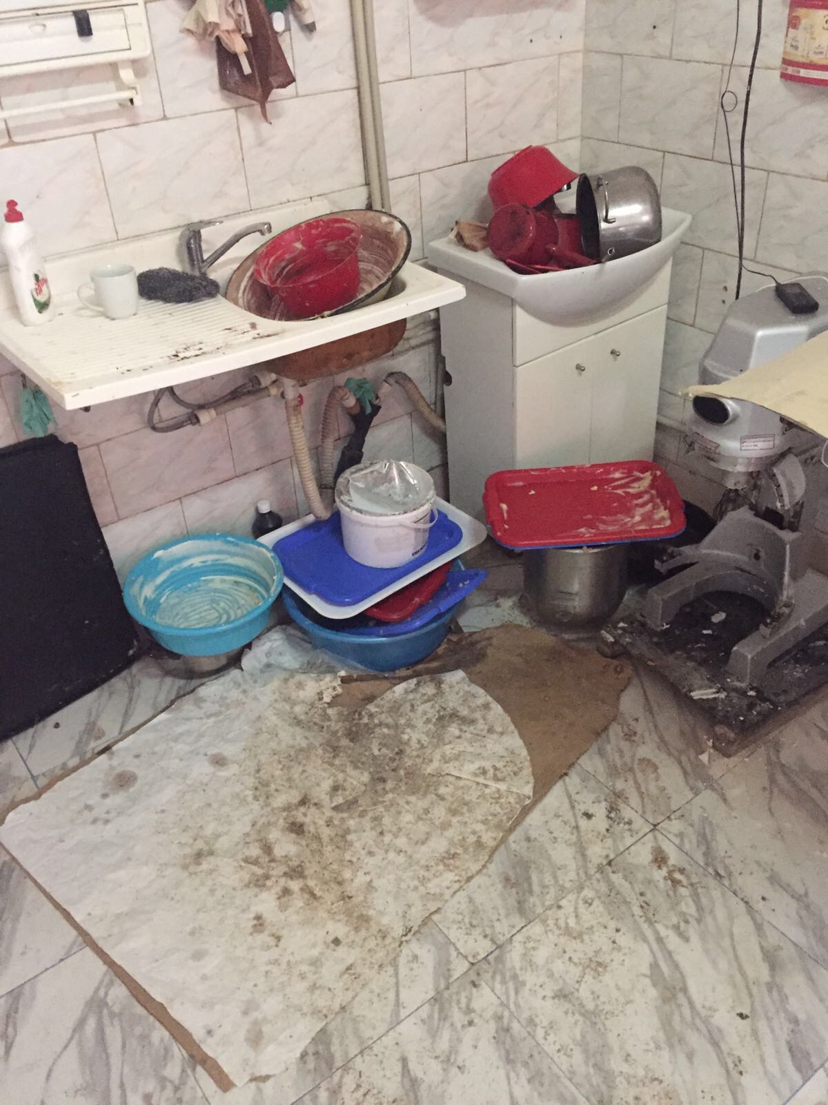 FOTO: Județul Constanța: Imagini de coșmar, descoperite de OPC într-o patiserie din Băneasa