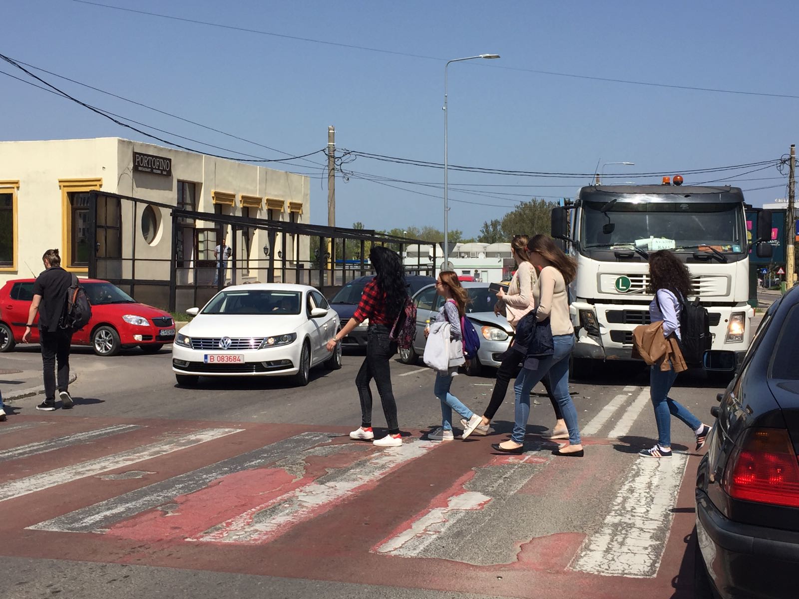 FOTO/Accident rutier în zona Campusului universitar