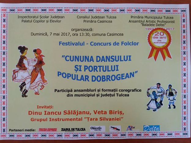 Județul TULCEA: „Cununa dansului și Portului Popular Dobrogean”