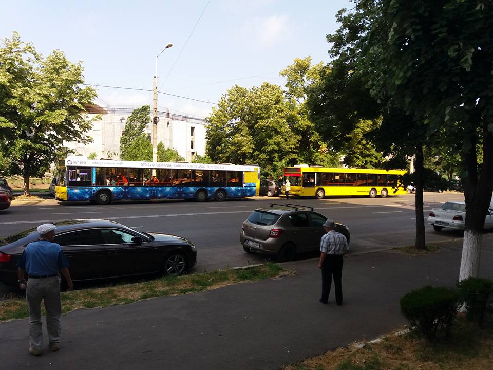 FOTO. RAZIE în autobuzele RATC
