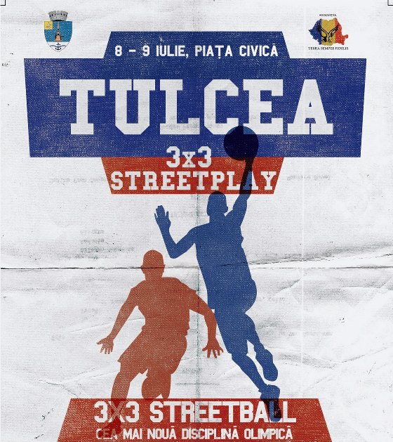 Streetplay (baschet 3×3) la Tulcea în luna iulie