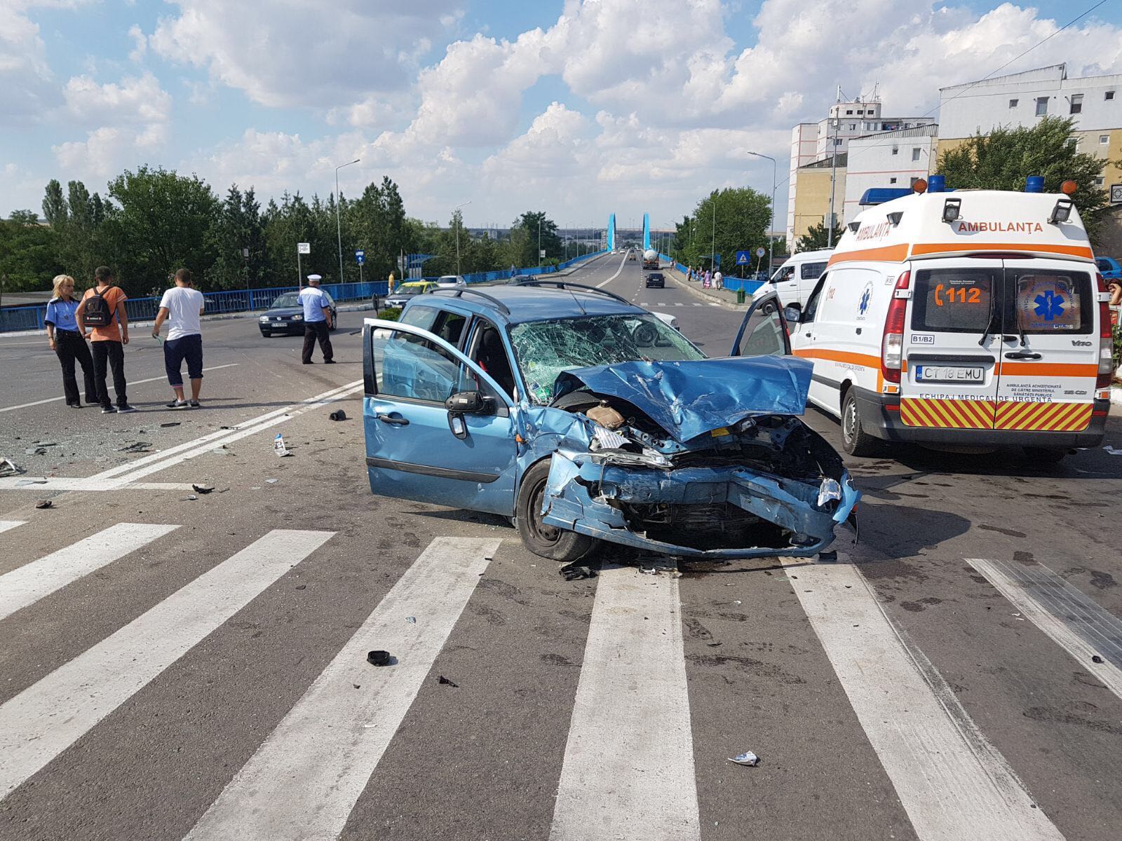FOTO/UPDATE: Accident GRAV în MEDGIDIA