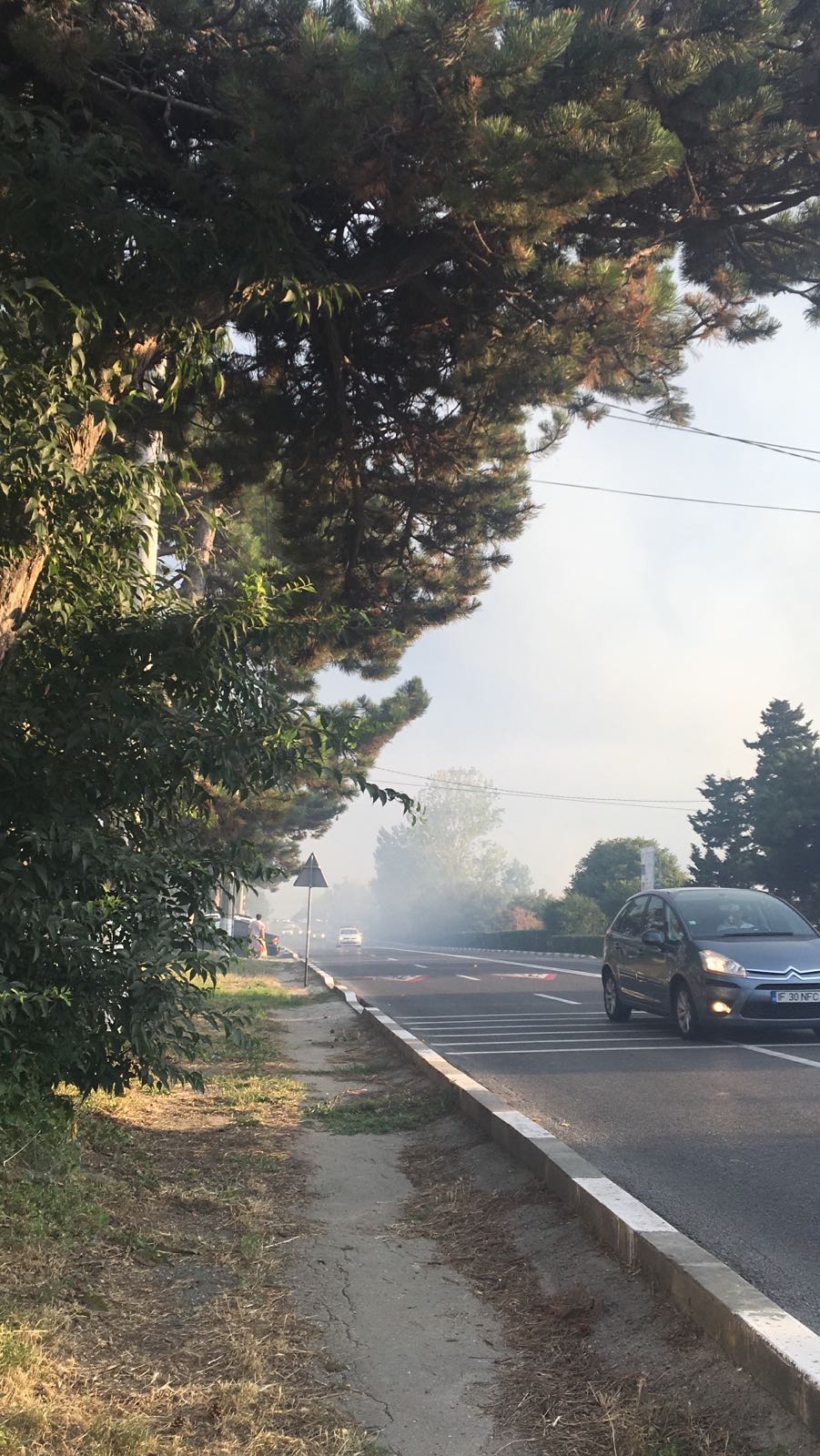 Incendiu la Eforie Sud