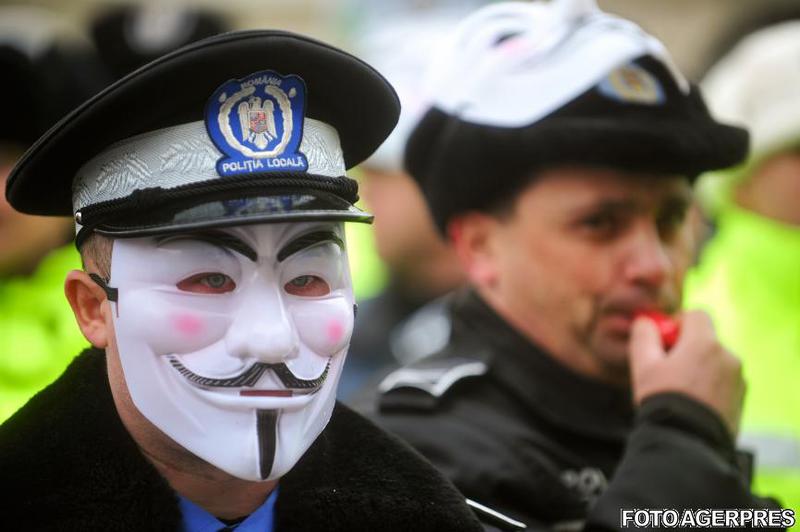 Polițiștii au amânat protestul