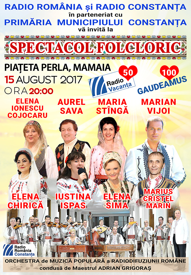 Spectacol folcloric de Sfânta Maria în Piațeta Perla din Mamaia