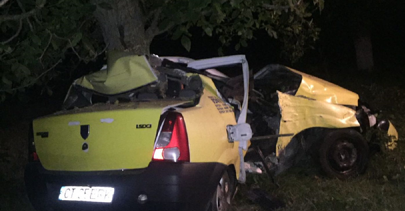 FOTO/Județul CONSTANȚA: Taximetrist decedat în urma unui accident rutier
