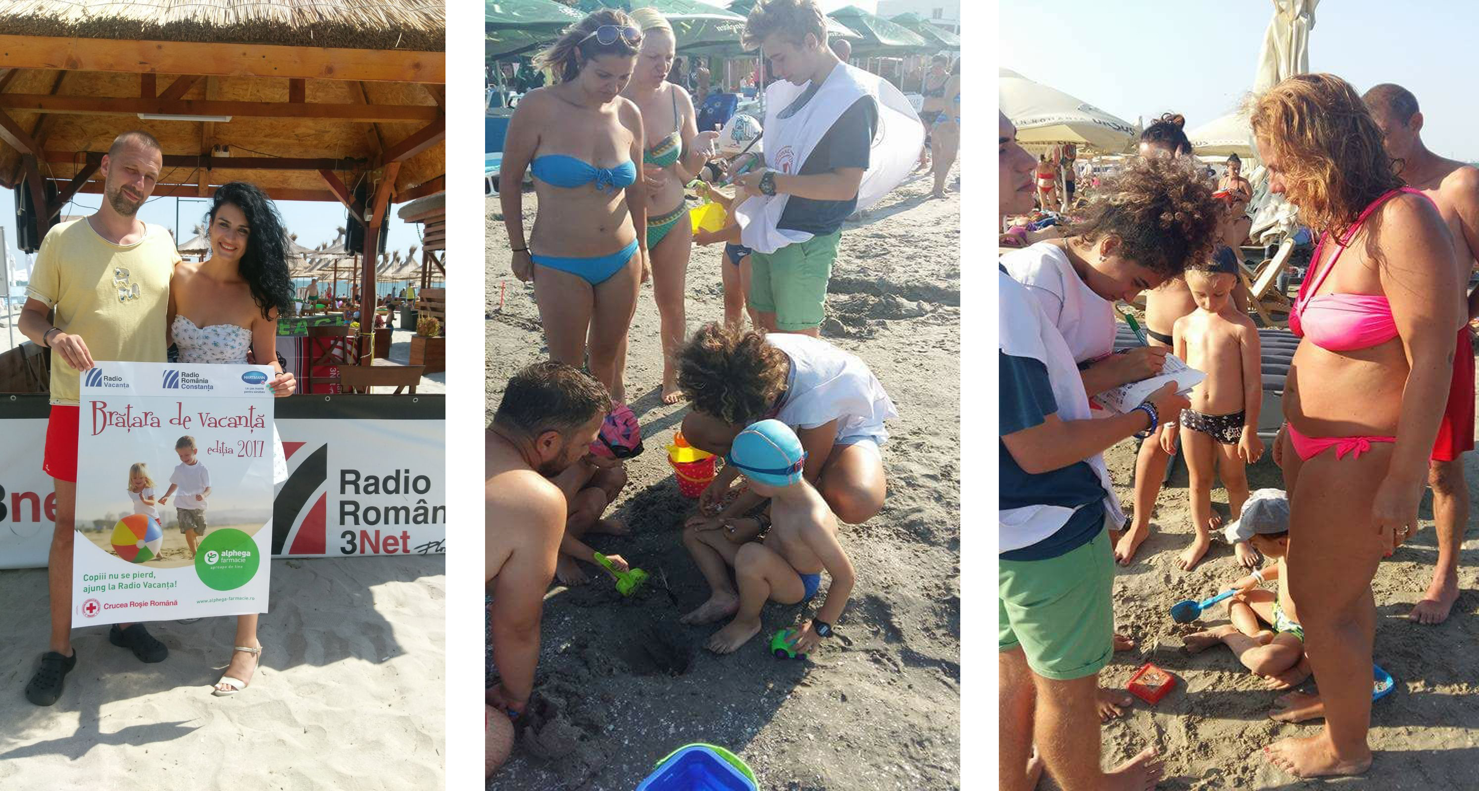 MAMAIA – Radio3Net se alătură campaniei „Copiii nu se pierd, ajung la Radio Vacanța“. 1000 de brățări de vacanță sunt disponibile la studioul de pe plajă