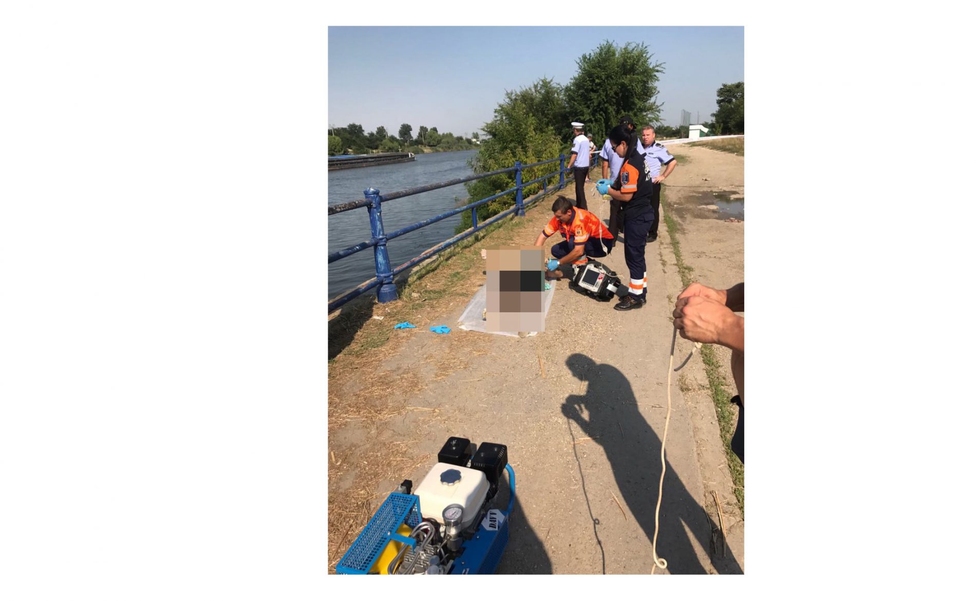 MEDGIDIA: A fost găsit trupul bărbatului dispărut în Canalul Dunăre-Marea Neagră