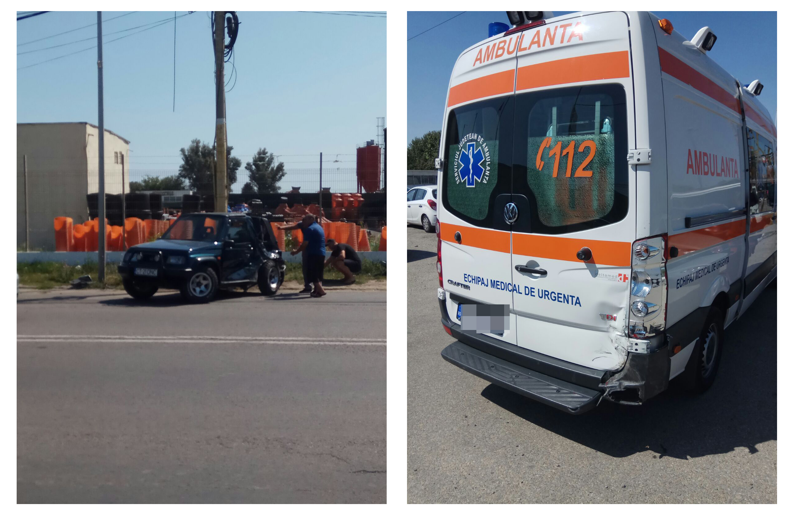 FOTO/CONSTANȚA – Ambulanță implicată într-un accident rutier pe bulevardul Aurel Vlaicu
