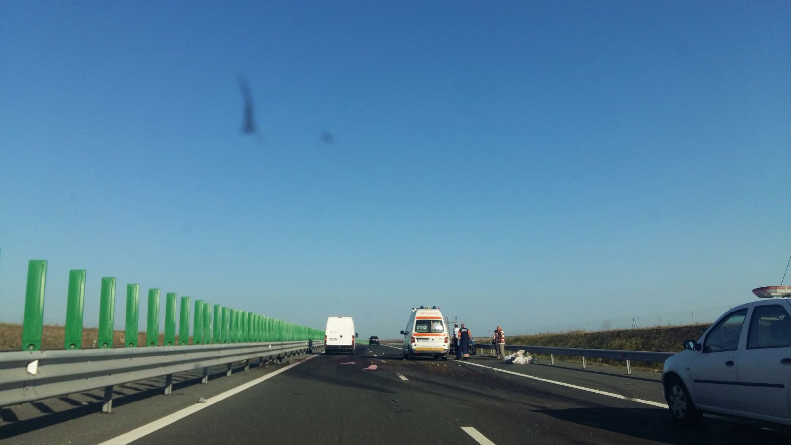 UPDATE! Accident rutier pe Autostrada Soarelui. Cel puțin o persoană rănită