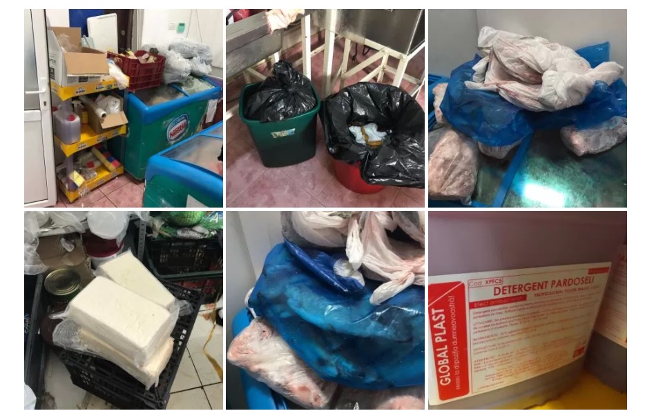 FOTO/VIDEO – Dezastru găsit de OPC în bucătăria firmei de catering care asigură masa pentru o grădiniță și două clinici din Constanța