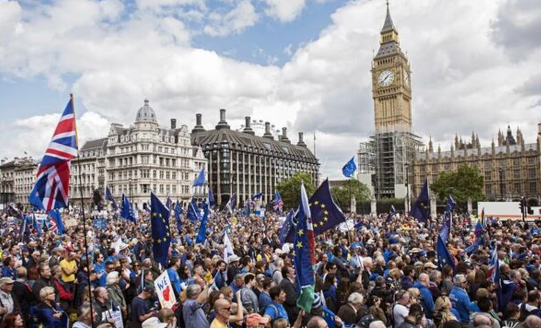 LONDRA: PROTEST de amploare împotriva BREXIT-ului