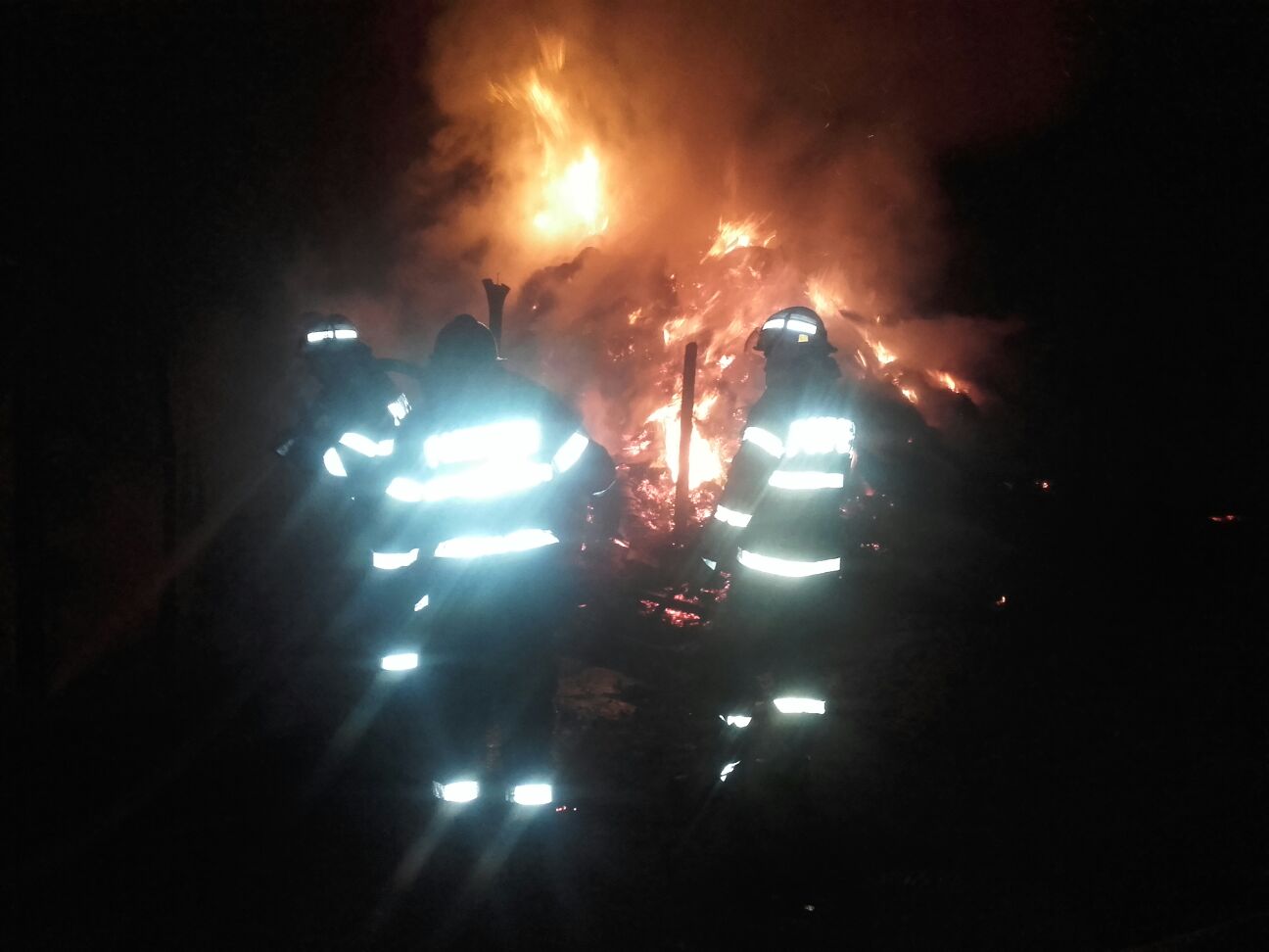 Judeţul Tulcea: Incendiu de proporţii în gospodăria unui localnic din Jijila (foto&video)