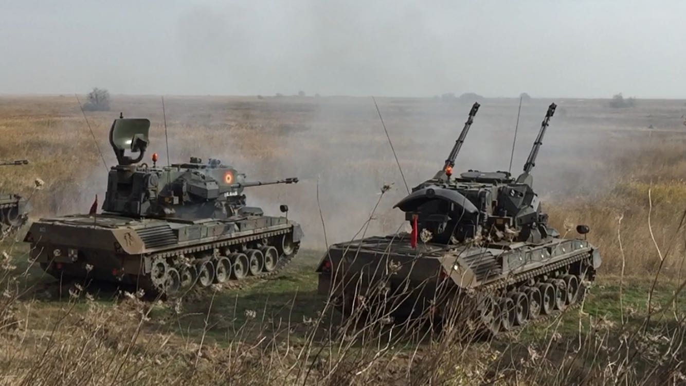 FOTO: Exerciţiu de apărare antiaeriană desfășurat de Batalionul 348 la poligonul Midia