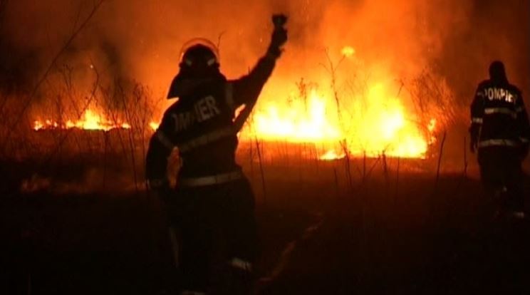 Incendiu pe Autostrada Soarelui