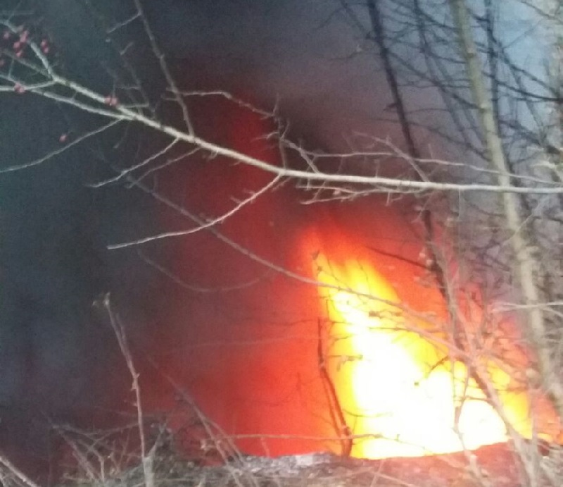 FOTO: Incendiu în curtea fostului IMUM Medgidia