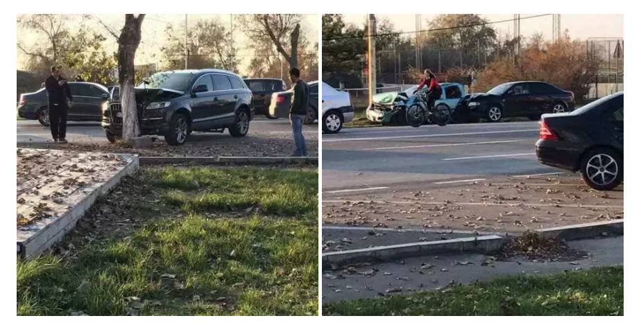 MAMAIA: Un șofer a scăpat mașina de sub control și a provocat un accident în lanț