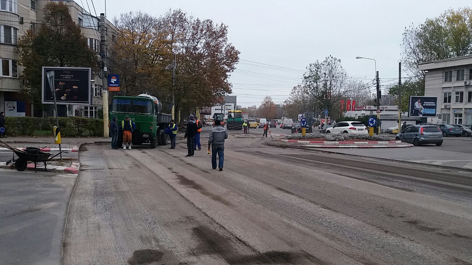 CONSTANȚA/FOTO: Circulație BLOCATĂ în zona Tomis III, pe strada Soveja
