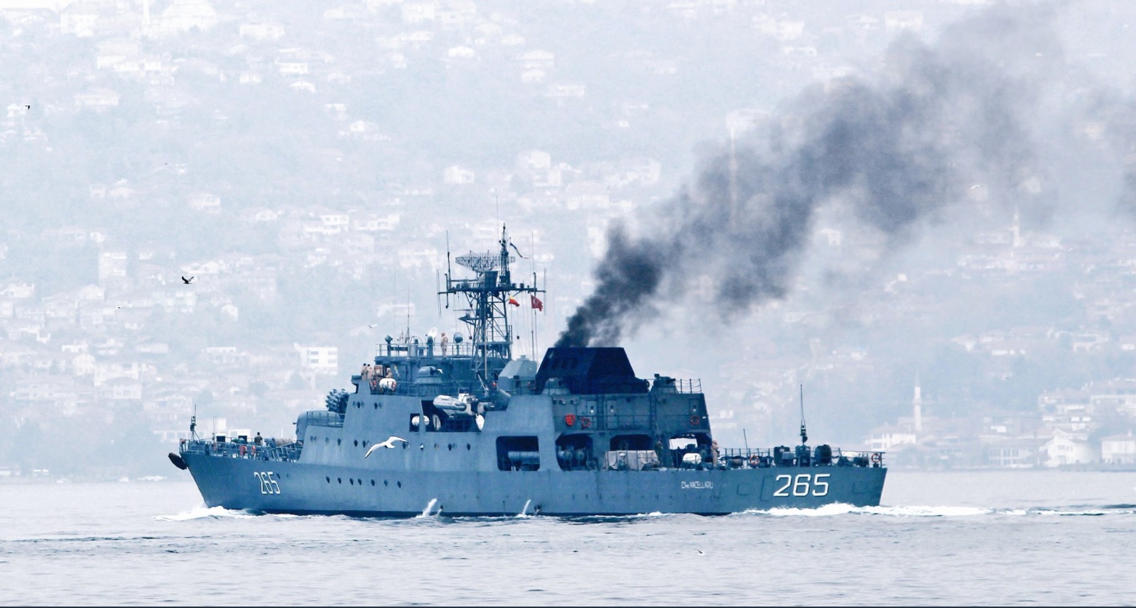 Corveta „Contraamiral Horia Macellariu“ revine acasă după o misiune de antrenament în Marea Mediterană (foto)