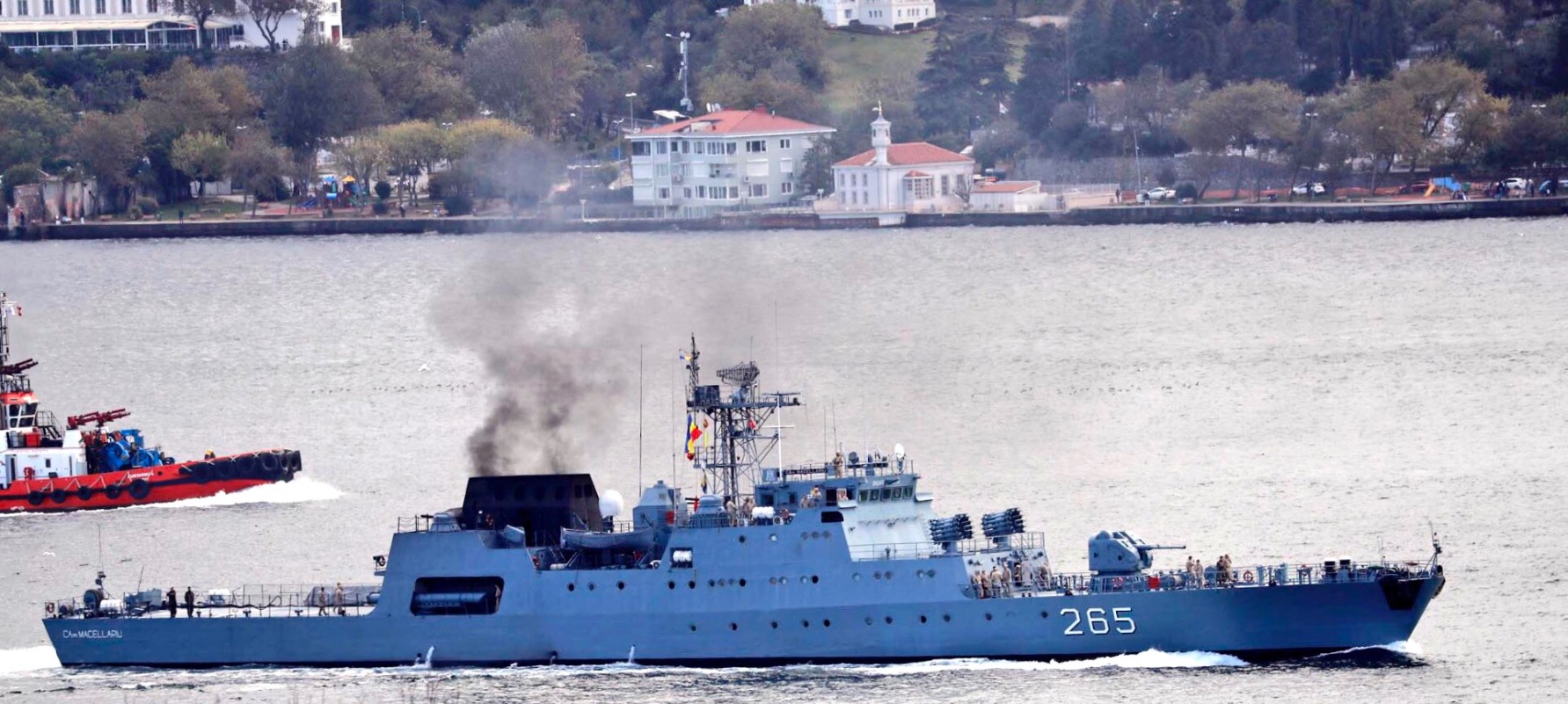 Corveta „Contraamiral Horia Măcellariu“ participă la o misiune de antrenament pentru lupta antisubmarin, în Marea Mediterană (foto)