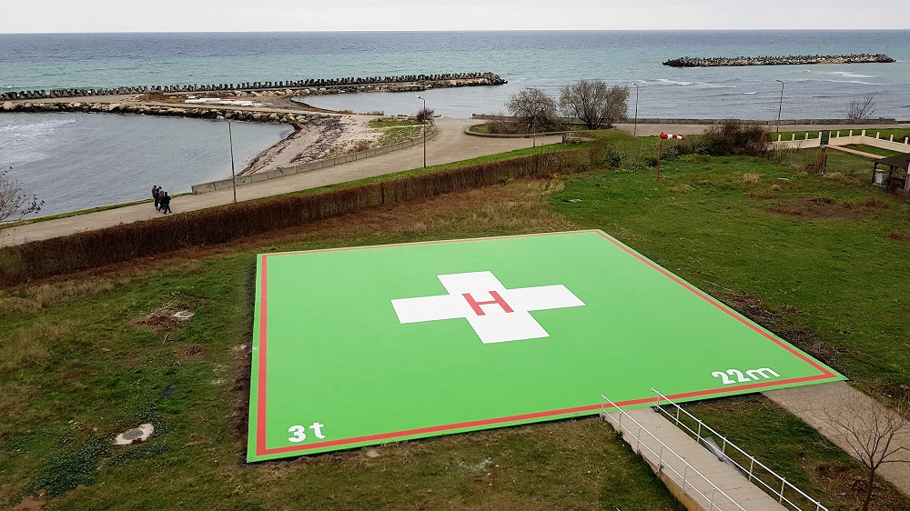 FOTO: Heliportul Spitalului Municipal Mangalia a fost reabilitat şi modernizat