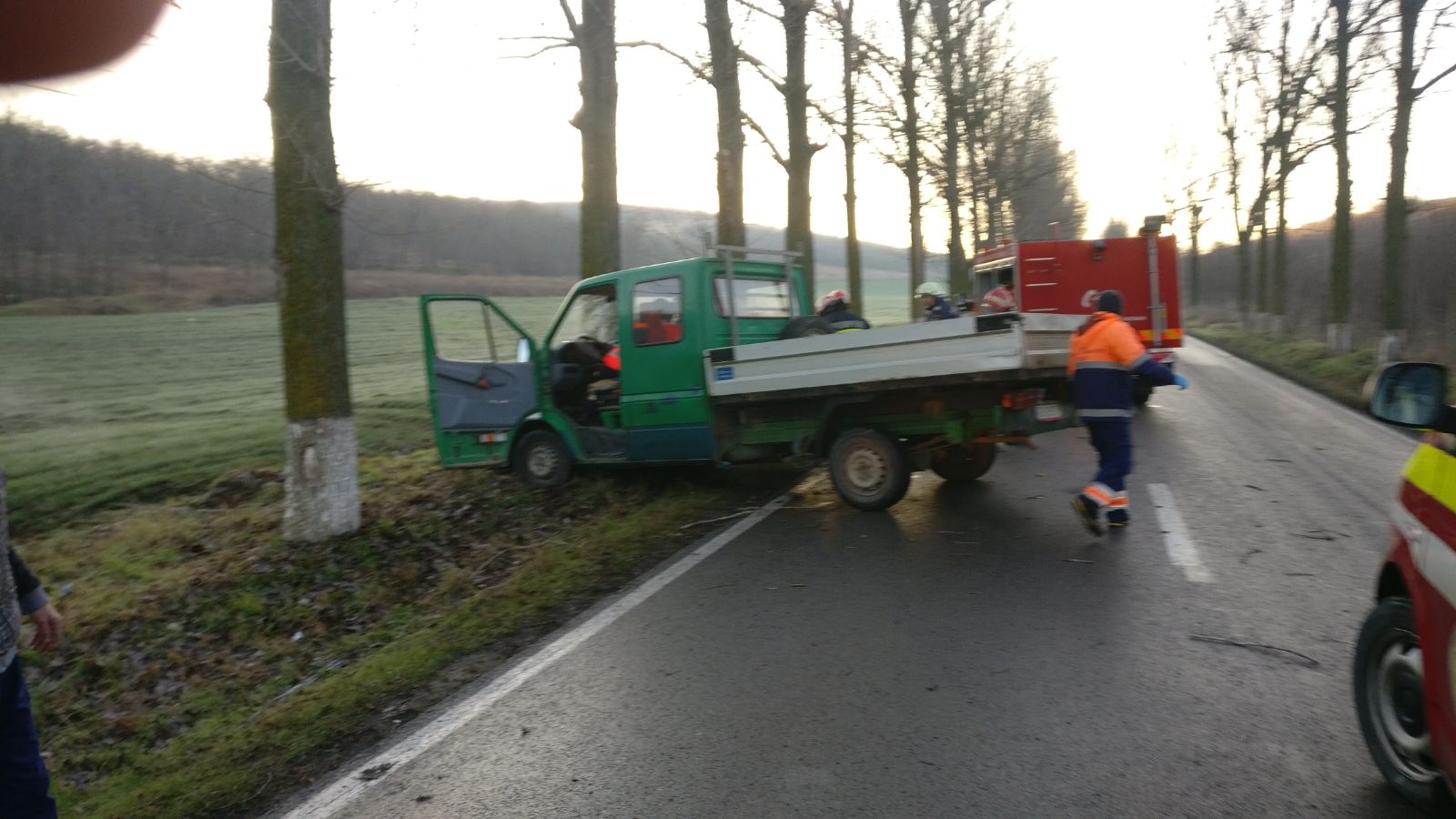 Trafic rutier blocat între Tulcea și Agighiol din cauza unui accident de circulație (foto)