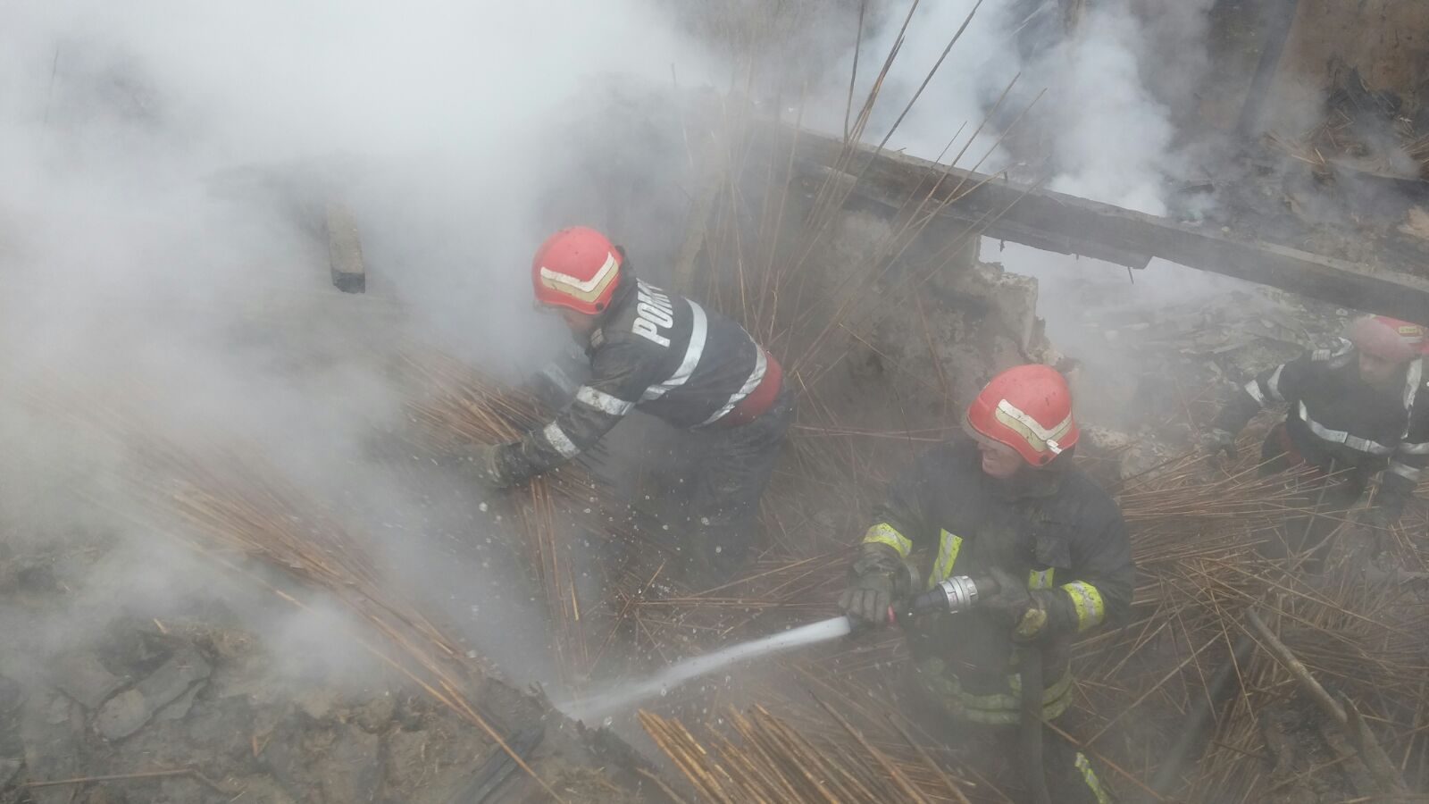 FOTO – Județul TULCEA: Un bărbat cu probleme psihice a INCENDIAT casa fratelui său