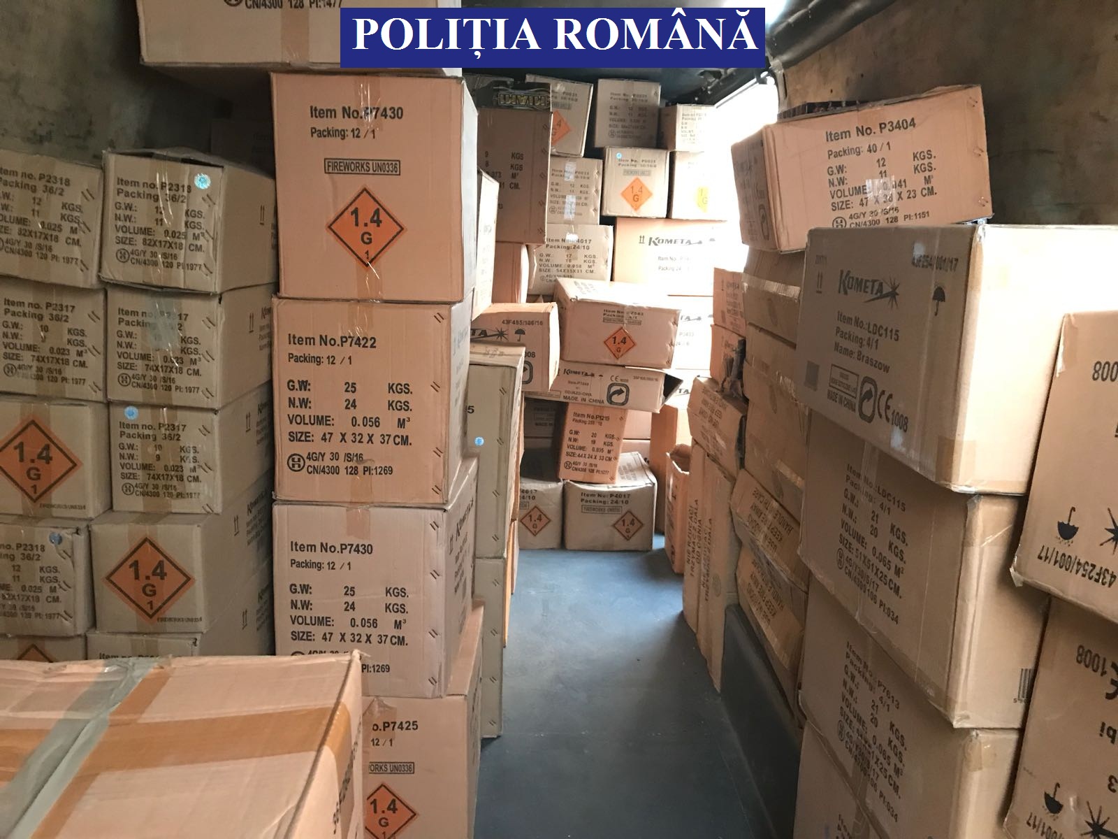 EFORIE NORD – Patru TONE de petarde și artificii, CONFISCATE de polițiști