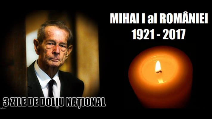 România ține trei zile de doliu național în memoria Regelui Mihai I