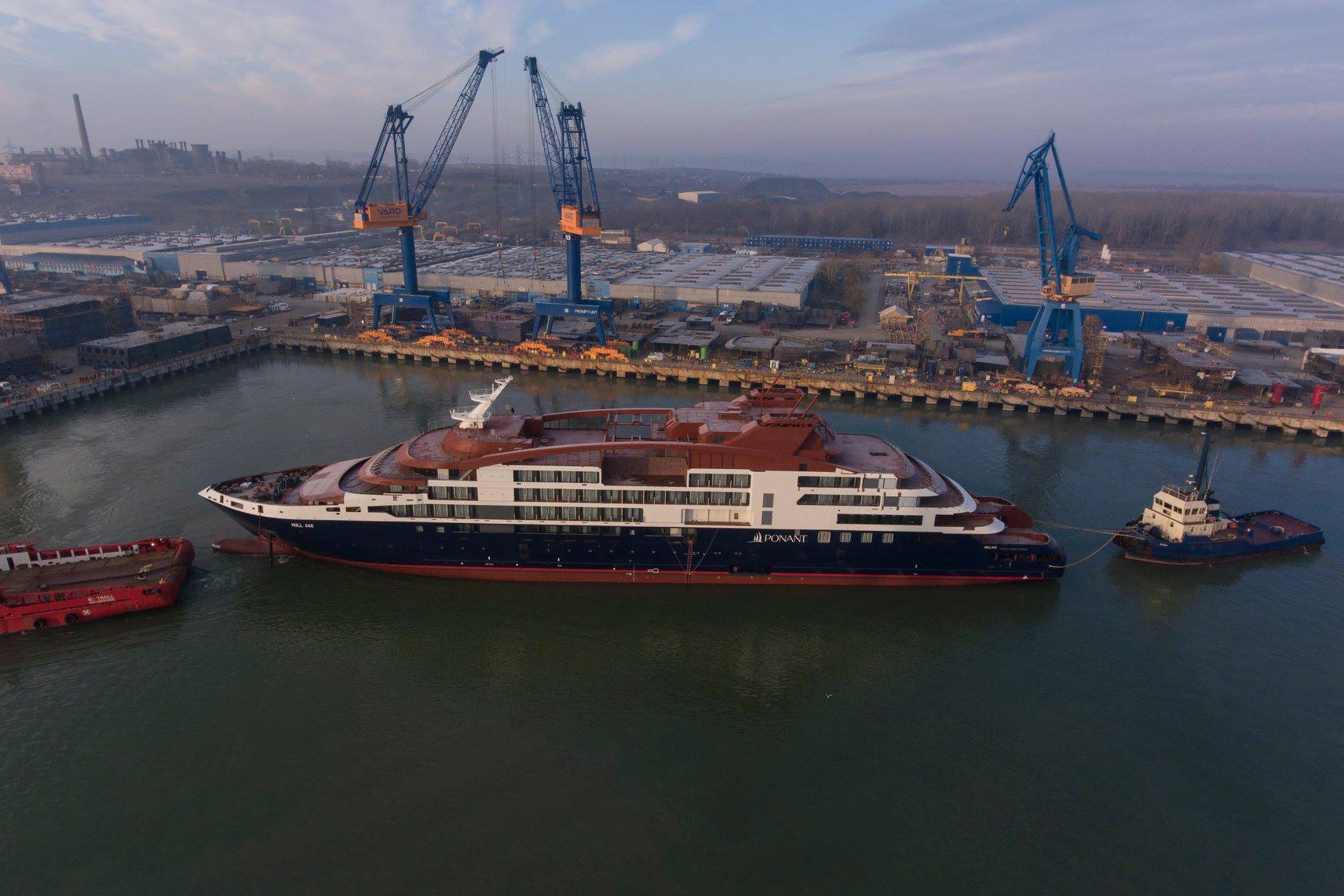 Prima navă de croazieră pentru zone arctice construită în Șantierul Naval Vard Tulcea