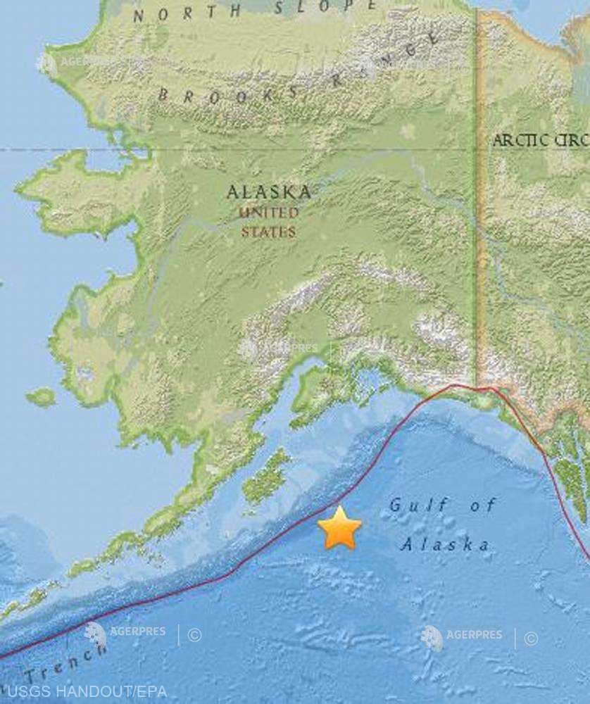 SUA: Cutremur cu magnitudinea 8,2 în largul Golfului Alaska, urmat de alertă de tsunami