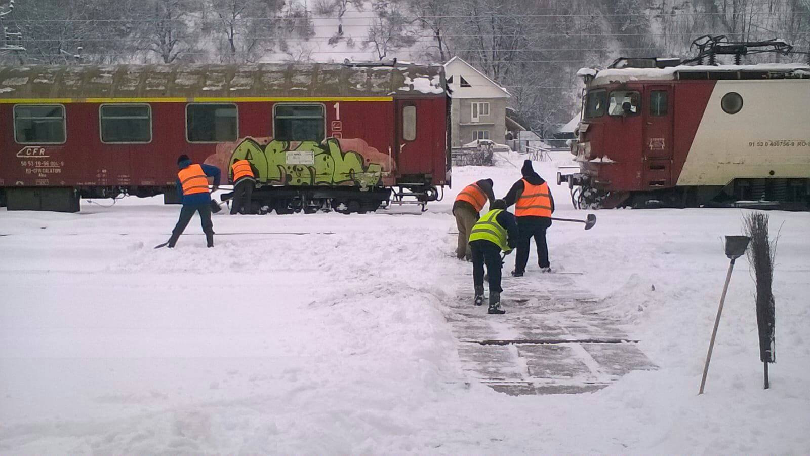 Trafic feroviar în condiții normale de iarnă pe toate magistrale feroviare