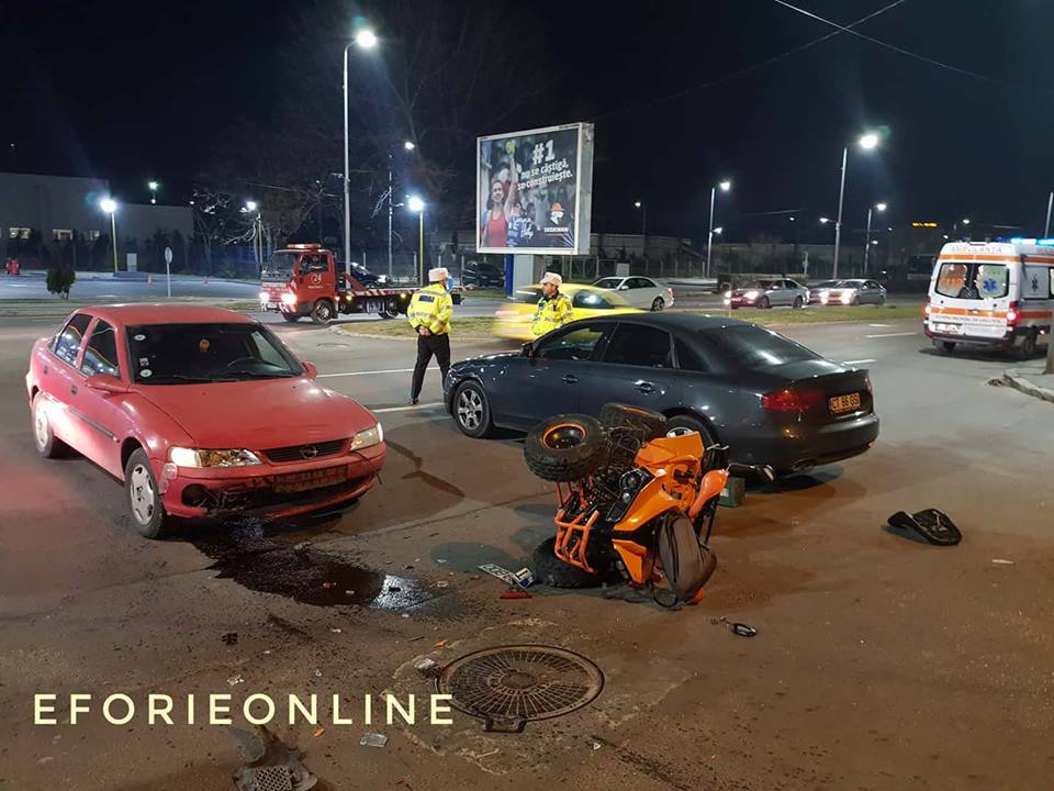 FOTO – CONSTANȚA: Accident rutier produs între un ATV și două autoturisme