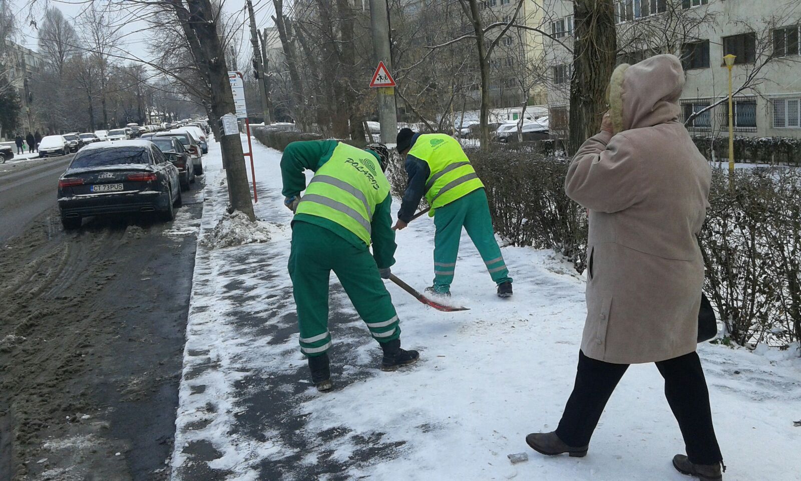 În municipiul Constanța se circulă bine, în condiții de iarnă