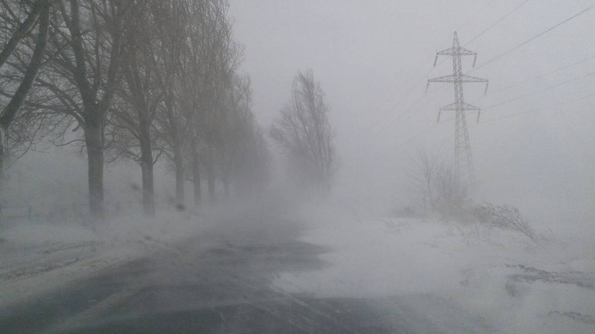 Ninsori şi viscol în Dobrogea