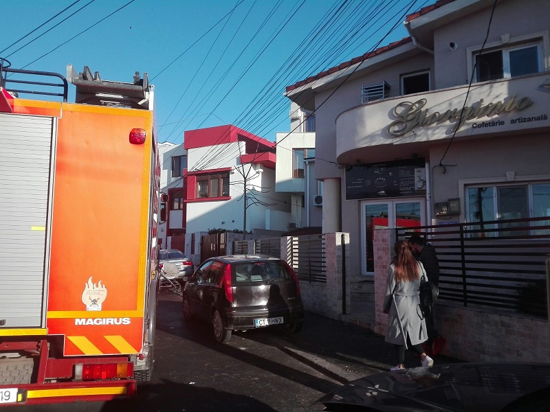 Incendiu la o cofetărie din CONSTANȚA