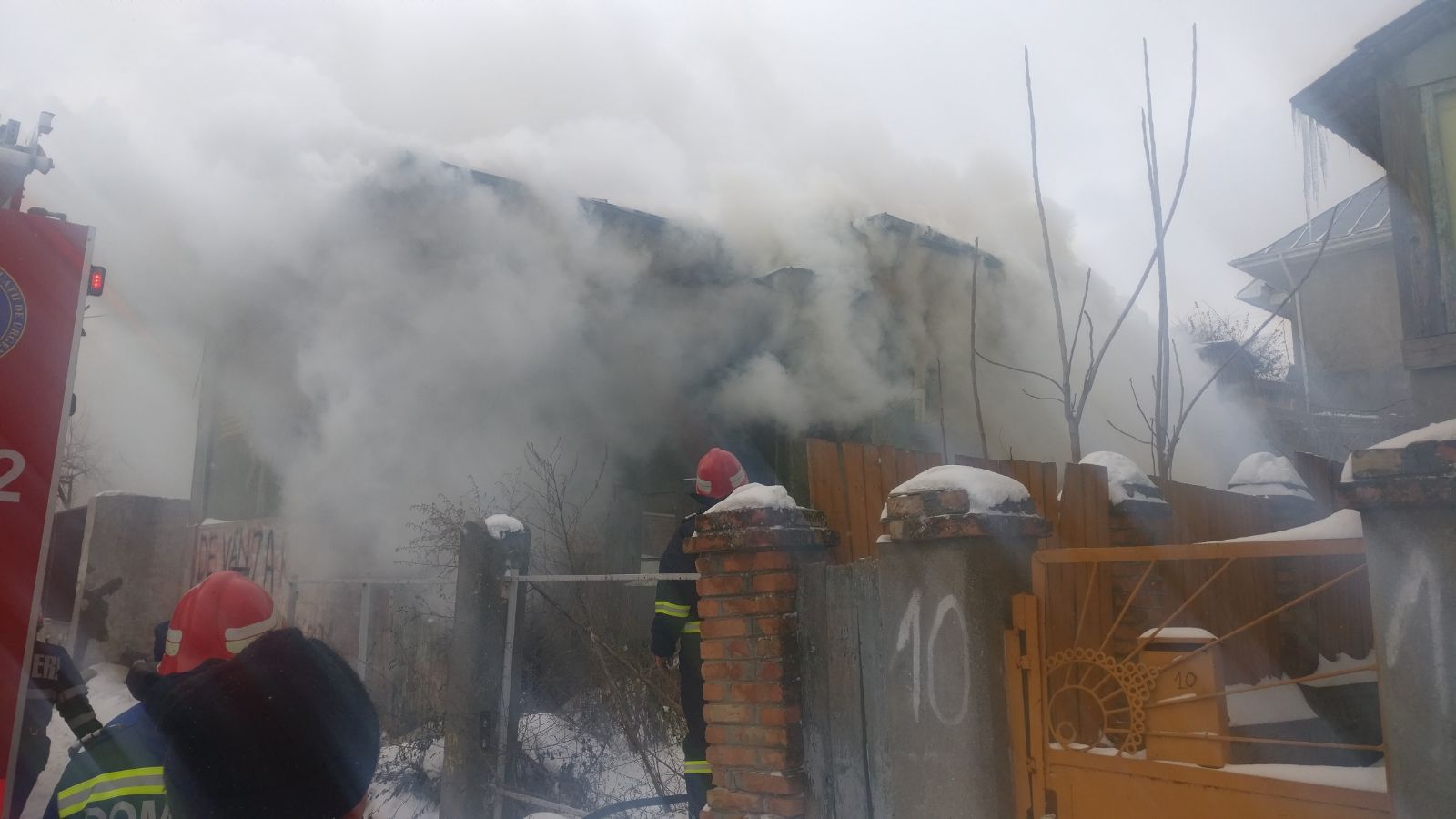 Incendiu puternic la Tulcea