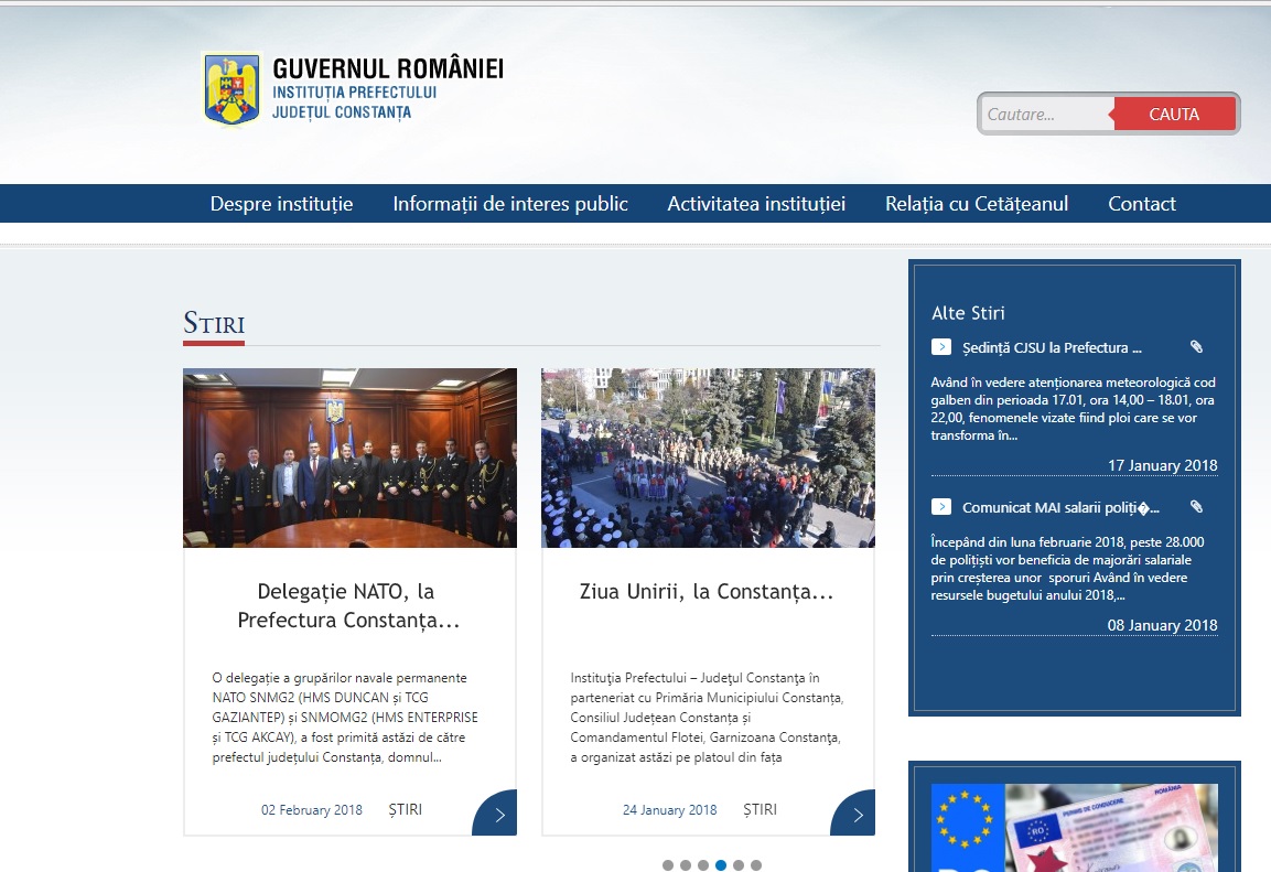 Site-urile prefecturilor capătă o nouă înfățișare